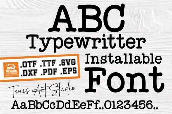 Add Vintage Charm with Ab Typewriter Font SVG