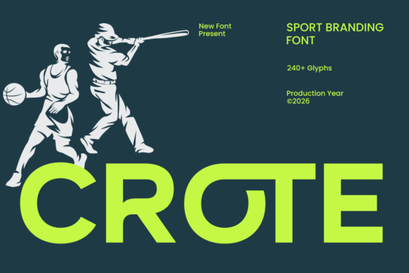 Crote: The Typeface for Unstoppable Athletic Branding