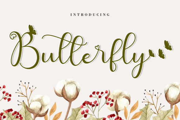 Cute Butterfly: A Script Font for Romantic Designs