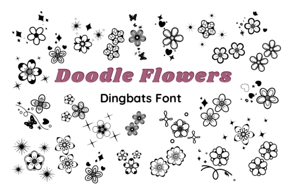 Doodle Flowers: A Font That Brings a Handmade Touch