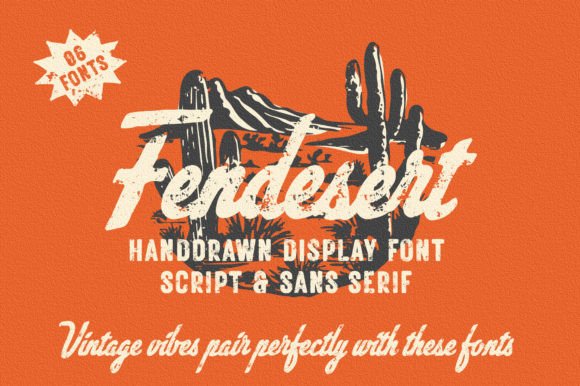 Fendesert: A Vintage Font Duo for Authentic Design