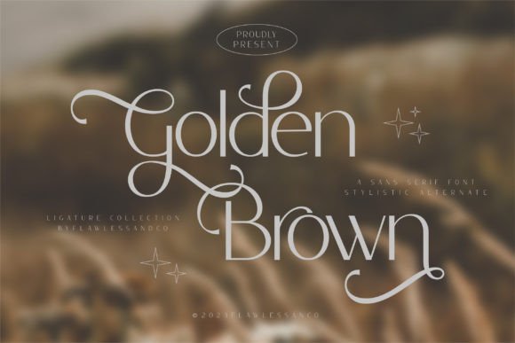 Golden Brown: An Elegant Sans Serif Font for Modern Design