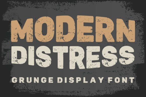 Modern Distress: The Ultimate Grunge Display Font for Bold Projects