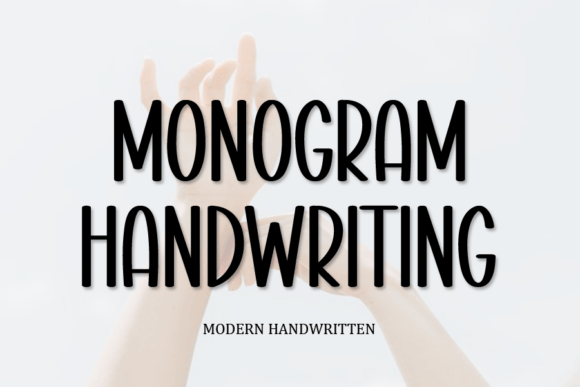 Monogram Handwriting: Your Go-To Font for Authentic Projects