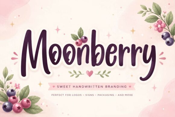Moonberry: A Sweet Handwritten Font for Modern Creators