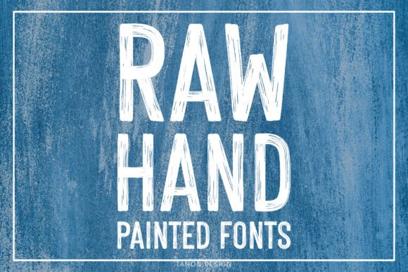 Raw Hand Painted: A Bold Brush Font for Authentic Design