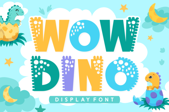 Wow Dino: A Creative Font for Prehistoric Adventures